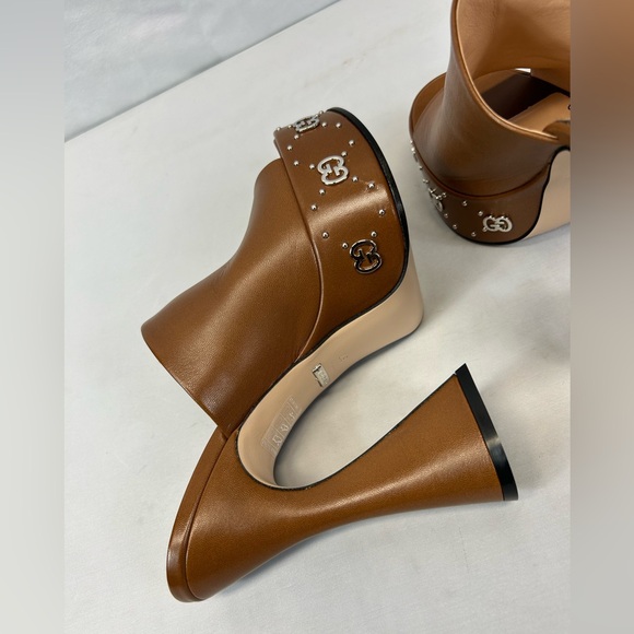 Gucci GG 115mm platform mules in Brown Sz EU 37 / US 7 - Picture 6 of 7
